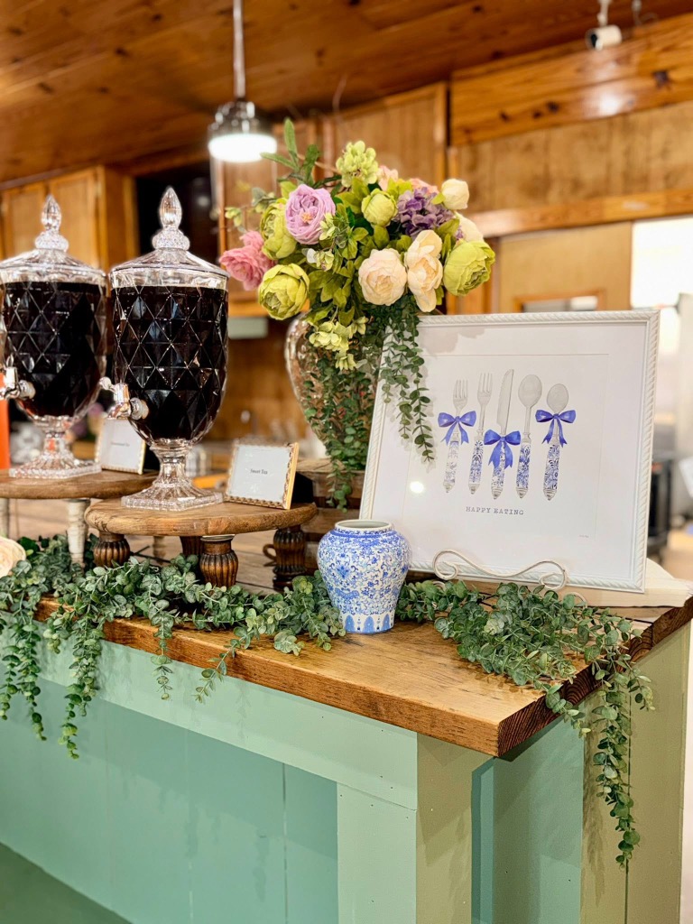 Beverage dispensers and Happy Eating framed print